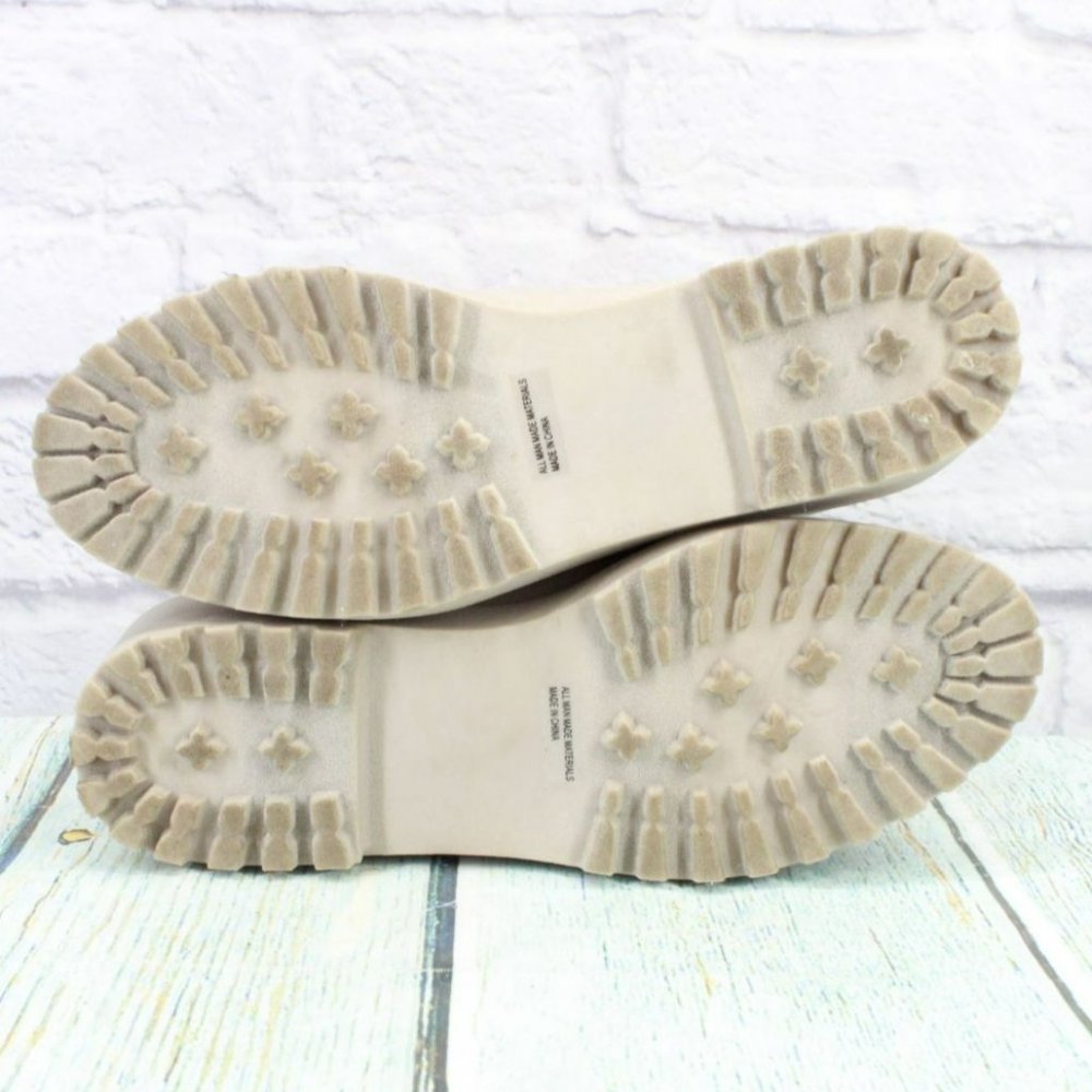 Dolce Vita Rango Cream Suede Slip On Chelsea Wedge Ankle Boots Size 9.5 - Picture 9 of 9
